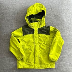 Boys Northface rain coat jacket sz 5 XXS EUC